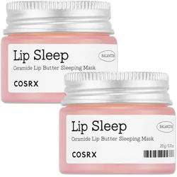 Cosrx Lip Sleep Ceramide Butter Sleeping Lippenbalsam für Lippenpflege Lippenschutz 2x20 ml Unisex