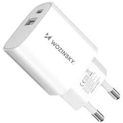 WGWCW USB-A USB-C 20W AC Charger - White