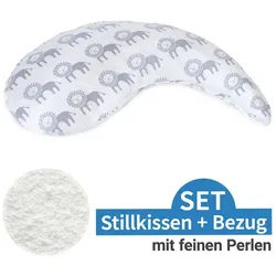 Theraline Stillkissen Das Yinnie - Wüstenkönig, 2-tlg., inkl. Bezug (Baumwolle) 135 cm, Füllung: Mikroperlen weiß