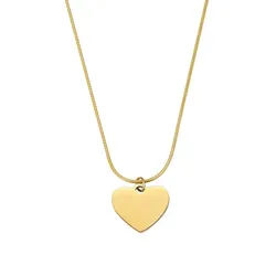 Hey Happiness Kette mit Anhänger Süßes Herz, wasserfest, Damen Halskette Herz Liebe Charm, Vergoldet 18K Roségold goldfarben