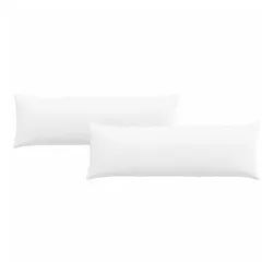 vidaXL Sitzauflage Sofakissen 2 pcs Weiß 120 x 40 cm Stoff, (2 St) weiß