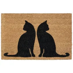 Relaxdays FUßMATTE , Textil, Kunststoff , 60x40 cm , Teppiche und Böden, Schmutzfangmatten, Fußmatten