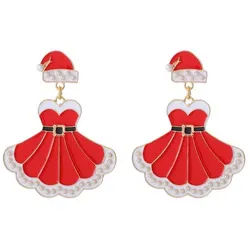 YRIIOMO Paar Ohrhänger Elegante Ohrringe mit originellem Design und weihnachtlichen Elementen (Leicht, komfortabel und ideal als festliches Geschenk oder, stilvolles Accessoire)