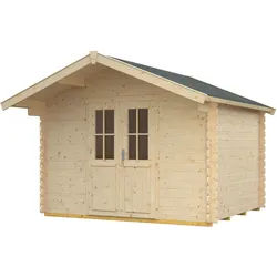 Skan Holz 28 mm Blockbohlenhaus Faro-300 x 300 cm