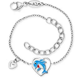 Engelsrufer Armband SS25 HEBS-DOLPHIN-HEART - silber