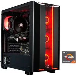 CAPTIVA Advanced Gaming R94-037 Gaming-PC (AMD Ryzen 7 7700X, GeForce® RTXTM 5060, 16 GB RAM, 1000 GB SSD, Luftkühlung) schwarz