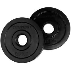 Tunturi Gewichtsscheiben Gummi - 0,5 bis 20 kg 2 x 1 St