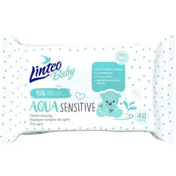 Linteo Baby Aqua Sensitive sanfte Feuchttücher für Kleinkinder 48 St.