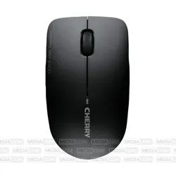 Cherry Kabellose Maus 1200 DPI mit 3 Tasten in Schwarz batteriebetrieben Maus schwarz