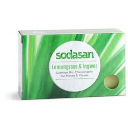 Sodasan Handseife Sodasan Feste Seife Lemongrass & Ingwer 0,1kg (1er Pack)