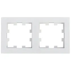 HHG Panasonic WDTF00022WH-EU1 Karre Plus 55 Abdeckrahmen 2-fach, weiß