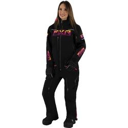 FXR Maverick Lite Damen 1-Teiler Snowmobil Kombi, schwarz-pink, Größe 8