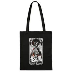 Urban Backwoods Beuteltasche Tarot B The Devil Stofftasche Set Card Karte Deck Arcana Voodoo Major (1-tlg), Minor Symbol Hexe Hexer schwarz