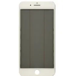 Display-Frontglas, kaltgepresst, mit Rahmen, OCA und Polarisator für iPhone 7 Plus, weiß