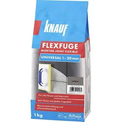 KNAUF Fugenmörtel Knauf Fugenmörtel Flexfuge Universal 1 - 20 mm grau