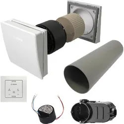 BOSCH Paket dezentr. Lüftung BOPA VE301 2 x V3000D 55/K, CV30H, LNU12, LUP4, LMK