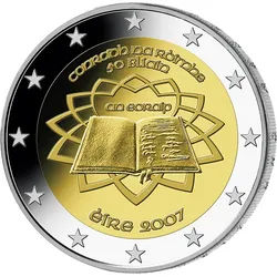 2 Euro Gedenkmünze "50 Jahre Römische Verträge" 2007 aus Irland