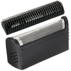 Trade-Shop Ersatzscherkopf passend für Braun 1012 1013 1013s 1501 1507 1507s 1508 1509 1512 5464, Kombipack Scherfolie Klingenblock Messer Rasierklinge schwarz