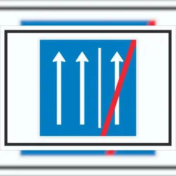 HB-Druck Schild Seitenstreifen nicht mehr befahren Symbol A2 Rückseite selbstklebend