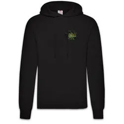 Urban Backwoods Hoodie Plant Lover Herren Hoodie Gärtner Vegetarier Veganer Gardening (1-tlg) Pflanzen Plants Love Liebe schwarz M