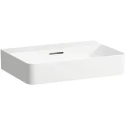LAUFEN Val Waschtisch H8102837571091 60x42cm, unterbaufähig, mit Überlauf, ohne Hahnloch, weiß matt
