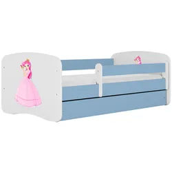 Raumhirsch Furniture Kinderbett Prinzessin mit Schublade 180/80 90/61/184 , Blau , Holzwerkstoff , Rechteckig , 80x180 cm , FSC 100% , Babymöbel & Kindermöbel, Kinderzimmer & Jugendzimmer, Kinderbetten