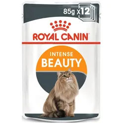 ROYAL CANIN Hair&Skin Care 12x85g Nassfutter in Sauce für ausgewachsene Katzen, gesunde Haut, schönes Fell