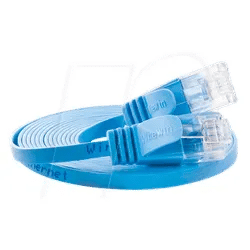 SLIM U6 025 BL - Cat.6 SLIM-Patchkabel, U/UTP, 0,25 m, blau
