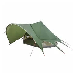 vidaXL Tipi-Zelt Teepee Zelt für 3 Personen Grün und Grau 312 x 312 x 197 cm, (1 tlg) grün