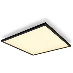 Philips Hue White Ambiance Panelleuchte Aurelle/ Zigbee oder Bluetooth in Schwarz 60x60cm