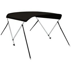 vidaXL Schutzplane 180 x 150 x 110 cm Boot-Sonnendach Persenning 2-Bow Bimini-Top Schwarz schwarz