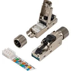 TTL 8134-1 - Cat.6a RJ45 Stecker, werkzeuglos, geschirmt
