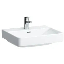 LAUFEN Pro S Aufsatz Waschtisch 8169620001041 55x46,5 cm, weiß, mit Überlauf, 1 Hahnloch