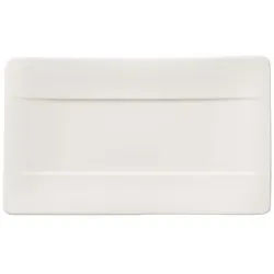 Speiseteller VILLEROY & BOCH "Sushi-Teller Modern Grace 24 x 14 cm weiß", weiß, L:24cm, Speiseteller, Speiseteller