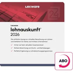 Lexware Lohnauskunft 2026 ABO