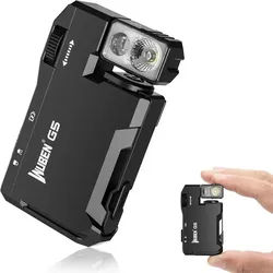 Wuben LED Taschenlampe WUBEN G5 LED-Taschenlampe, 400 Lumen, RGB, aufladbar, wasserdicht schwarz