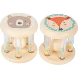 Small foot by Legler Rattle Animals Pastel Rassel mit Kugeln 2 St.