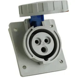 CEE Einbausteckdose schräg 16A 3P 230V IP67 IEG 1632 DV
