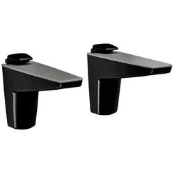 SO-TECH® Möbelbeschlag Regalbodenträger Glasbodenträger MOON S, schwarz, 1 Paar schwarz