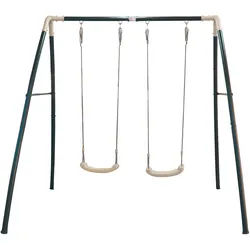 Schaukel Double Swing in Weiß/Anthrazit