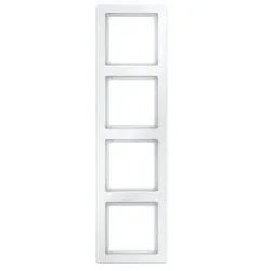 Berker 10146089 Rahmen 4-fach, Q.1, polarweiß samt