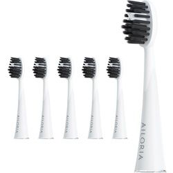 Ailoria Shine Bright Charcoal Ersatzbürstenköpfe 6er Set 1 St weiss