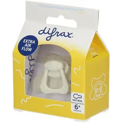 difrax® Schnuller Natural 6 Monate - Snow (Farbe nicht wählbar)