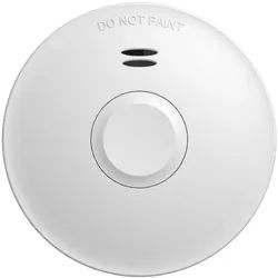 Elro Rauchmelder (Optischer Funk-Rauchmelder 10 Jahre-s Batterie, Rauschwarnmelder Ø 9cm) weiß