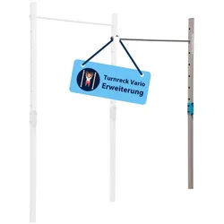 Hudora Turnreck Vario Outdoor/Garten, Reckstange, Turnstange für Kinder & Erwachsene, höhenverstellbar