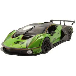 Bburago Modellauto Lamborghini Essenza SCV12 63 grün schwarz, Maßstab 1:24 grün