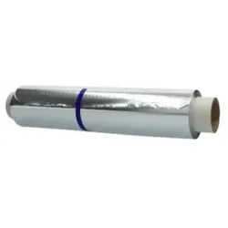 PrimeSource Alufolie, lebensmittelecht, Geschmacksneutrale Aluminiumfolie für das Tagesgeschäft, 1 Karton = 4 Rollen, 30 cm x 150 m, 11 my