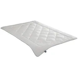 Irisette Naturfaserbettdecke Steppbett TENCELTM, Füllung: 60% Lyocell (TENCEL) und 40% Klimafaser, Bezug: soft wohlfühlend, optimales Feuchtigkeitsmanagement, produziert in Deutschland weiß 135 cm x 200 cm