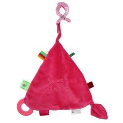 Label Triangel mit Clip Knistertuch 1 St pink