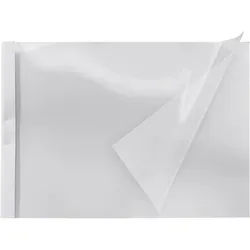 100 Thermobindemappe A4 Quer, Karton, bis 30 Blatt, weiß 3 mm, Kunstdruck Karton